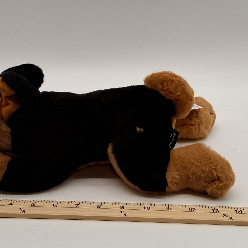 FAO Schwarz 14" German Shepherd Dog Floppy Laying Plush Toy Stuffed Animal - Picture 7 of 9